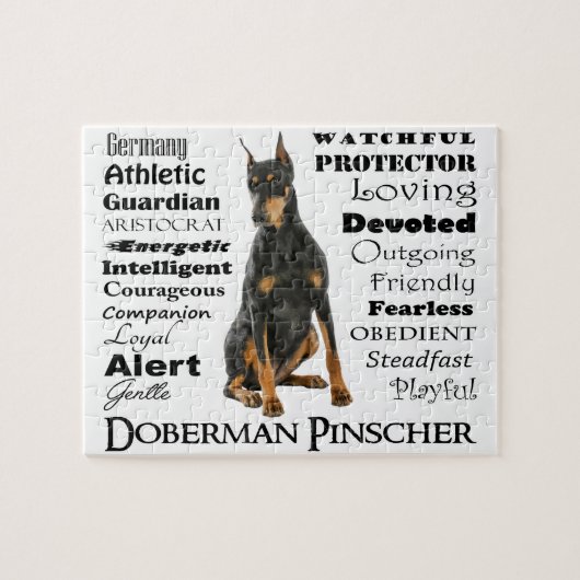 Dobermann-Merkmal-Puzzle Puzzle (Horizontal)