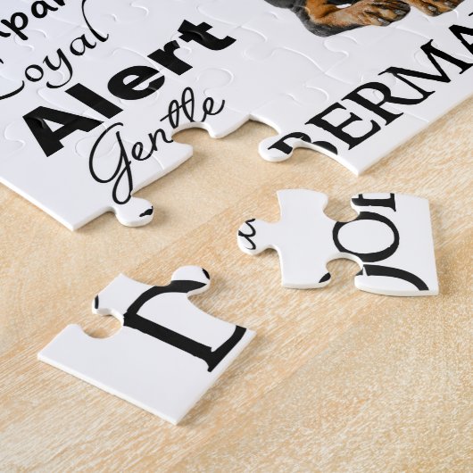 Dobermann-Merkmal-Puzzle Puzzle (Seite)