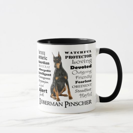 Dobermann-Merkmal-Tasse Tasse (Rechts)