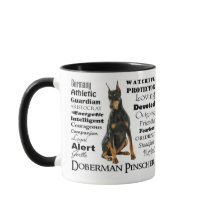 Dobermann-Merkmal-Tasse