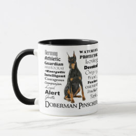 Dobermann-Merkmal-Tasse Tasse