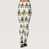 Dobermann mit Ostereiern Leggings (Rückseite)