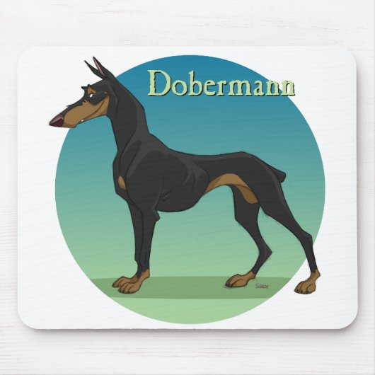 dobermann mousepad (Vorne)
