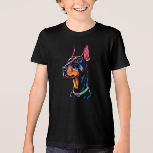 Dobermann-Mutter Echt Tri-Blend Shirt