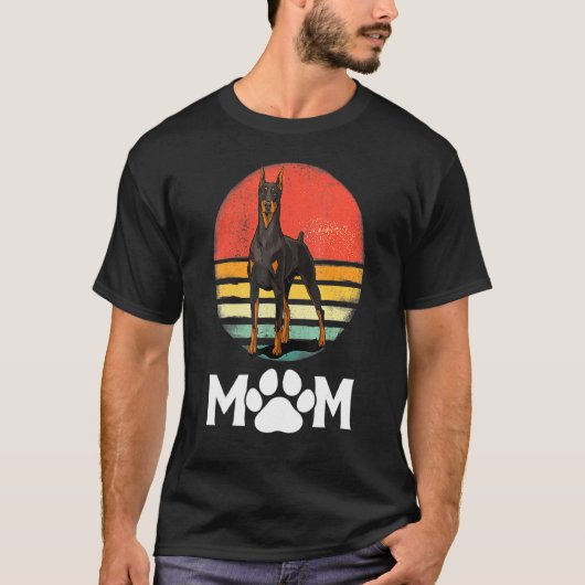 Dobermann-Mutter Hund Mutter Pet Pinschers Dobie M T-Shirt (Vorderseite)