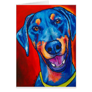 Dobermann (natürliche Schwarze und tan)