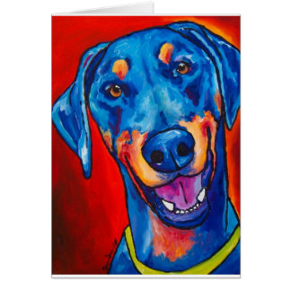 Dobermann (natürliche Schwarze und tan)