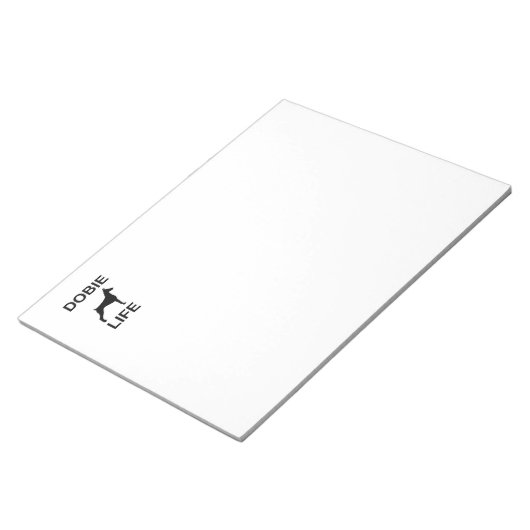 Dobermann Notizblock (angewinkelt)