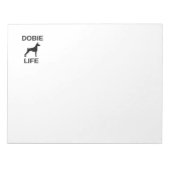 Dobermann Notizblock (Vorderseite)