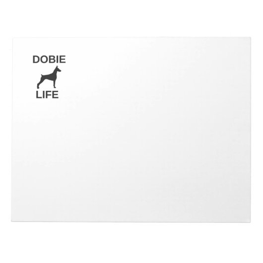 Dobermann Notizblock (Vorderseite)