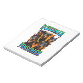 Dobermann notizblock (Rotiert)