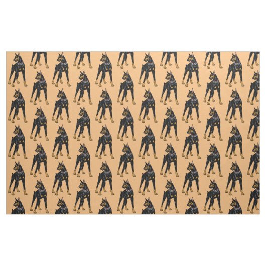  Dobermann oder Doberman Pinscher dog Fabric Stoff (Fat Quarter (45,7 x 55,9 cm))