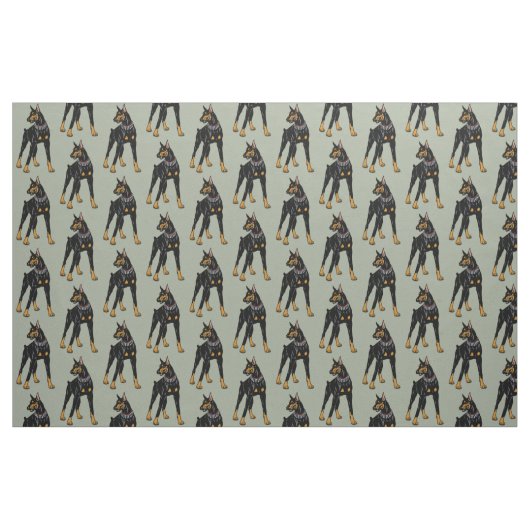  Dobermann oder Doberman Pinscher dog Stoff (Fat Quarter (45,7 x 55,9 cm))