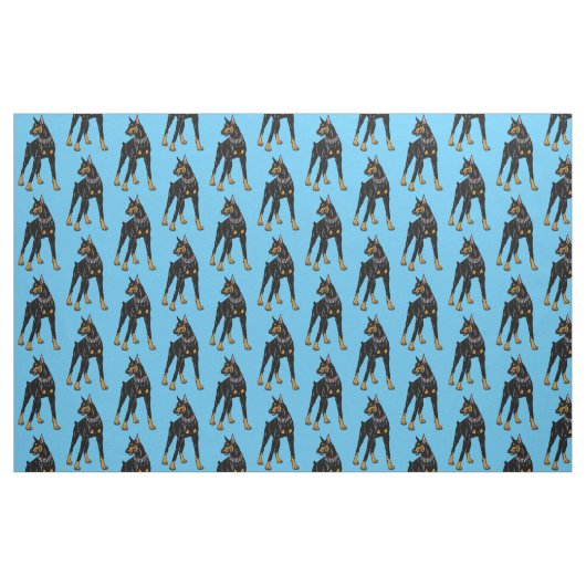 Dobermann oder Doberman Pinscher dog Stoff (Fat Quarter (45,7 x 55,9 cm))