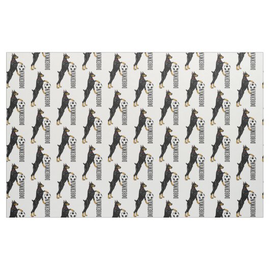 Dobermann oder Doberman Pinscher dog Stoff (Fat Quarter (45,7 x 55,9 cm))