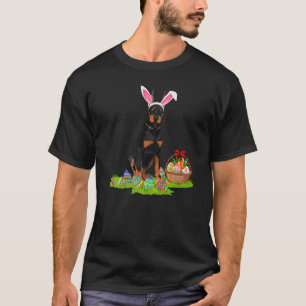 Dobermann-Osterhasen-Ostereier-Suche Dobermann Ost T-Shirt