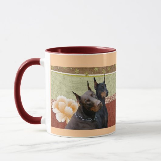 Dobermann-Paar-Tasse Tasse (Links)