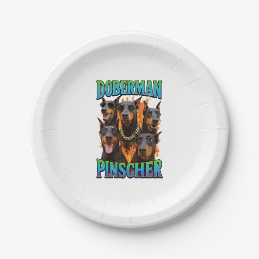 Dobermann pappteller (Vorderseite)
