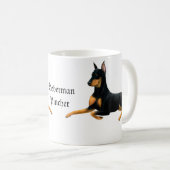 Dobermann Pincher HundeTasse Kaffeetasse (VorderseiteRechts)
