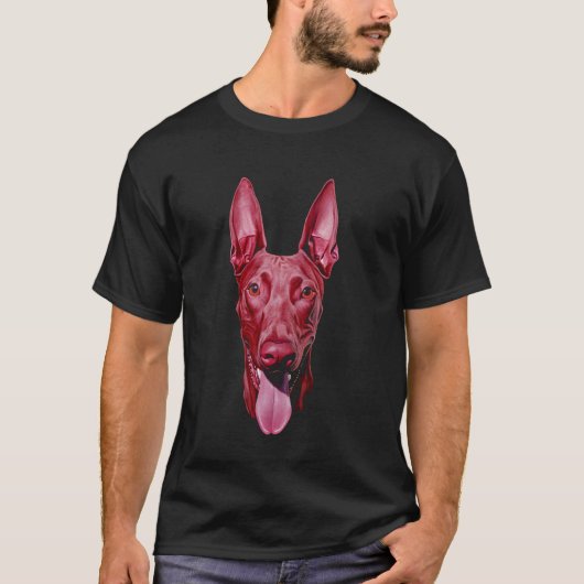 Dobermann Pink T-Shirt (Vorderseite)