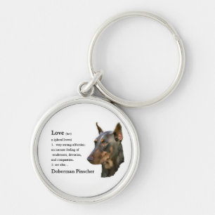 Dobermann Pinscher Art Liebe Ist... Schlüsselanhänger