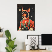 Dobermann Pinscher Astronaut Poster, Dobermann Poster (Heimbüro)