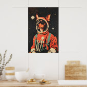 Dobermann Pinscher Astronaut Poster, Dobermann Poster (Küche)