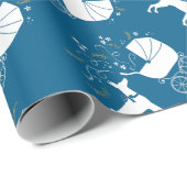 Dobermann Pinscher Baby Shower Geschenkpapier (Rolleneckpunkt)