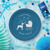 Dobermann Pinscher Baby Shower Pappteller (Party)
