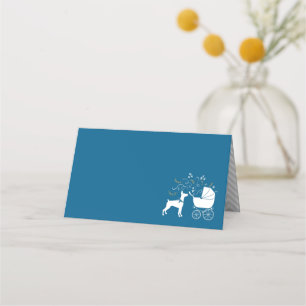 Dobermann Pinscher Baby Shower Puppy Dodge Doberma Platzkarte