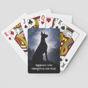 Dobermann Pinscher Dobie Spiele spielen Spielkarten