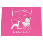 Dobermann Pinscher Dog Babydusche Welpe Dobermann Große Geschenktüte (Vorderseite)