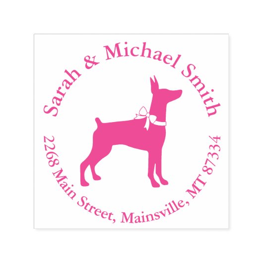 Dobermann Pinscher Dog Babydusche Welpe Dobermann Permastempel (Design)