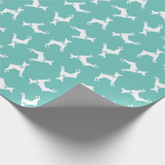 Dobermann Pinscher Dog Welpe Dobermann Geschenkpapier (Ecke)