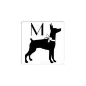 Dobermann Pinscher Dog Welpe Dobermann Gummistempel (Prägung)