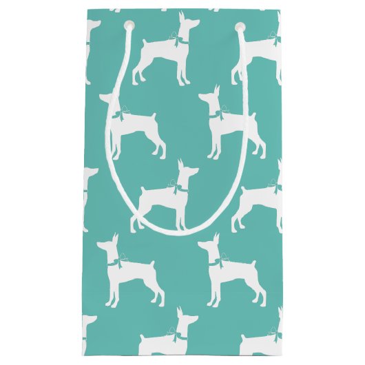 Dobermann Pinscher Dog Welpe Dobermann Kleine Geschenktüte (Vorderseite)