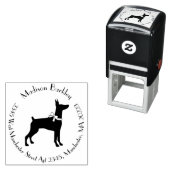 Dobermann Pinscher Dog Welpe Dobermann Permastempel (Beispiel)