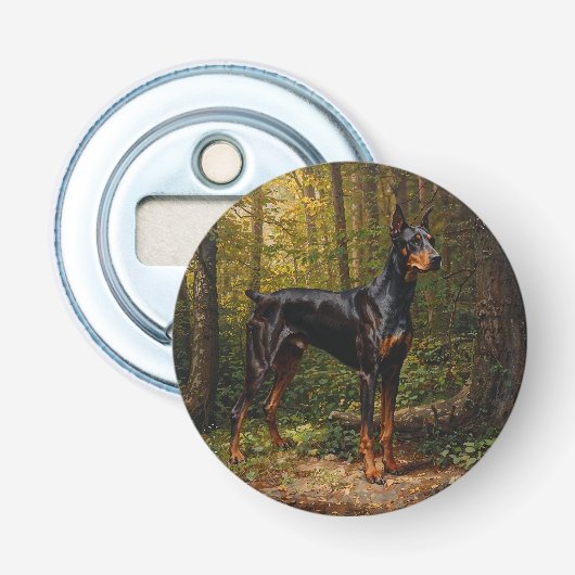 Dobermann Pinscher Flaschenöffner (Vorderseite)