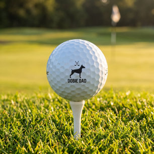 Dobermann Pinscher Golf Papa Titleist Pro V1 Ball