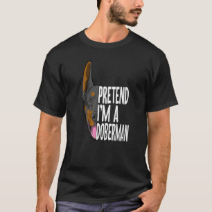 Dobermann Pinscher Halloween-Hund für Dobermann-Be T-Shirt