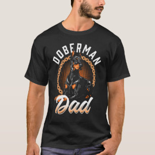 Dobermann Pinscher Hund Papa Silhouette Fell Hund T-Shirt