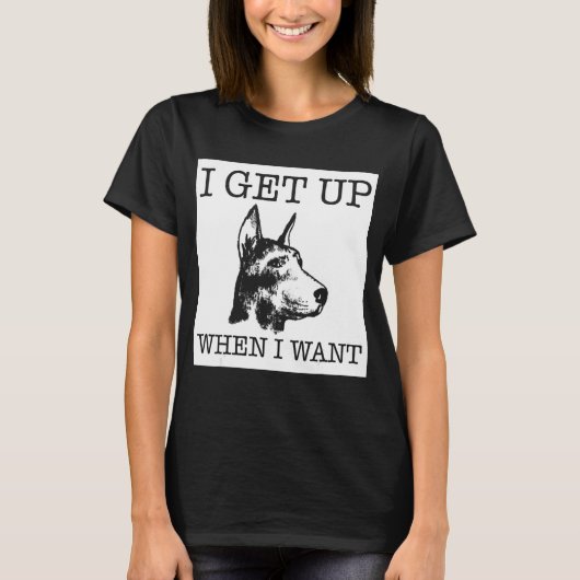 Dobermann Pinscher Hund T-Shirt (Vorderseite)
