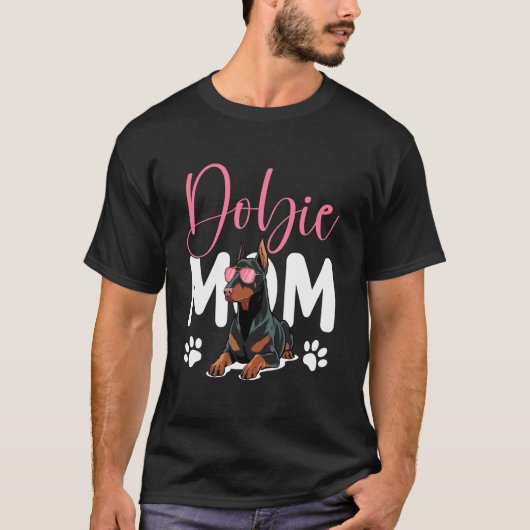 Dobermann Pinscher Hund T-Shirt (Vorderseite)
