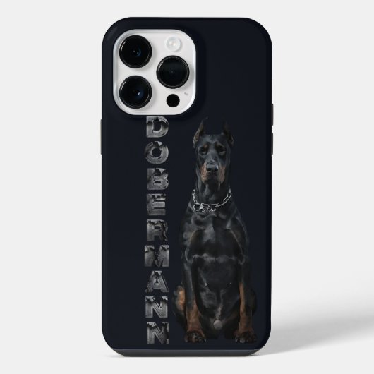 Dobermann Pinscher iPhone Hülle (Rückseite)
