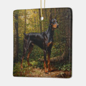 Dobermann Pinscher Keramikornament (Links)
