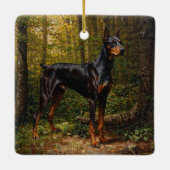 Dobermann Pinscher Keramikornament (Rückseite)