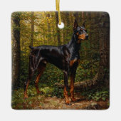 Dobermann Pinscher Keramikornament (Vorderseite)
