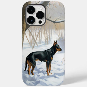 Dobermann Pinscher Lass es schneien Weihnachten Case-Mate iPhone 14 Pro Max Hülle