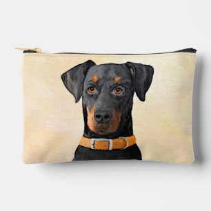 Dobermann Pinscher Malerei Dobermann Unbeschnitten Zubehörtasche