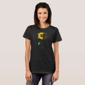 Dobermann Pinscher Mutter Sonnenblume Dobermann Pi T-Shirt (Vorne ganz)